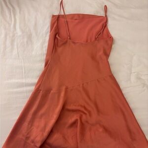 Elegant Coral Slip Dress ASTR